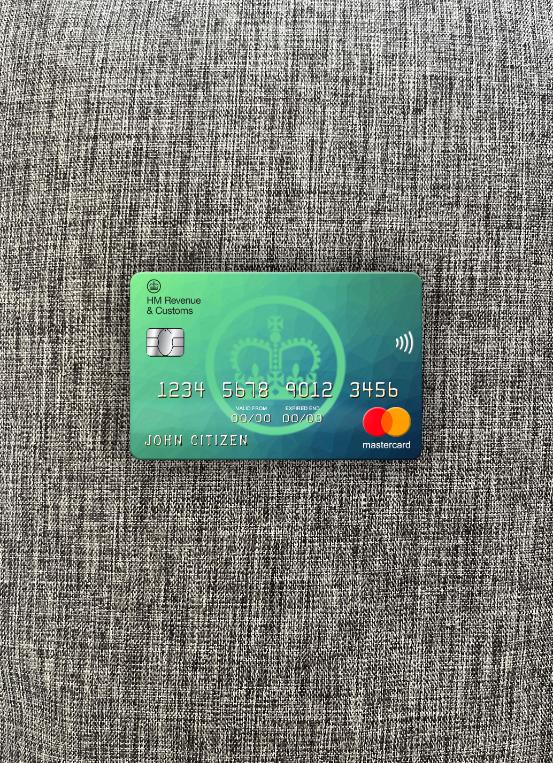 Download United Kingdom HM Revenue & Customs bank mastercard photolook front Photoshop template